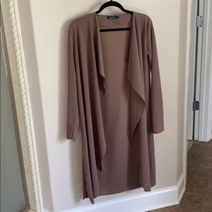 Lavender duster waterfall cardigan